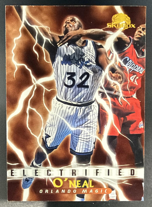 1995-96 Skybox Premium Shaquille O'Neal #293 Electrified Magic — front