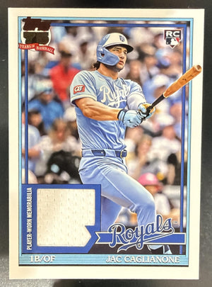 2026 Topps Series 1 Jac Caglianone #91R-JCA 1991 Relic RC Royals