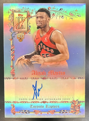 2025-26 Topps Signature Class Alijah Martin #MS-AM Manuscripts Auto RC Raptors