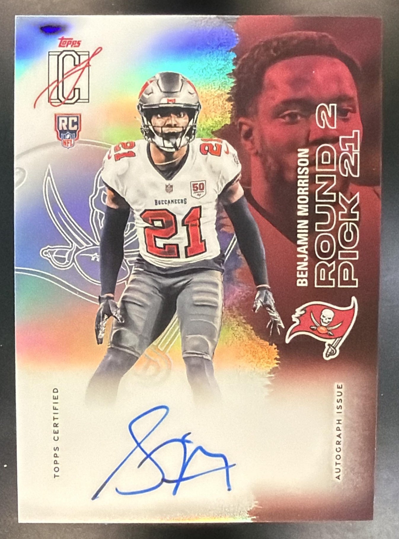 2025 Topps Signature Class Benjamin Morrison #148 Rookie Chrome Auto RC — front