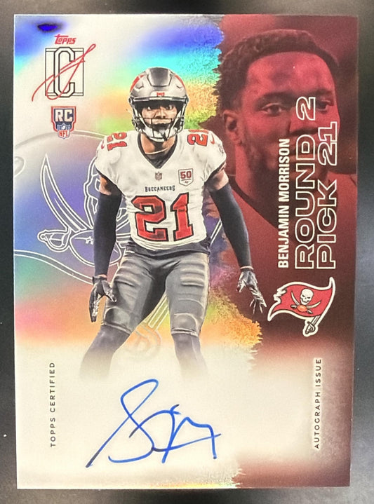 2025 Topps Signature Class Benjamin Morrison #148 Rookie Chrome Auto RC — front