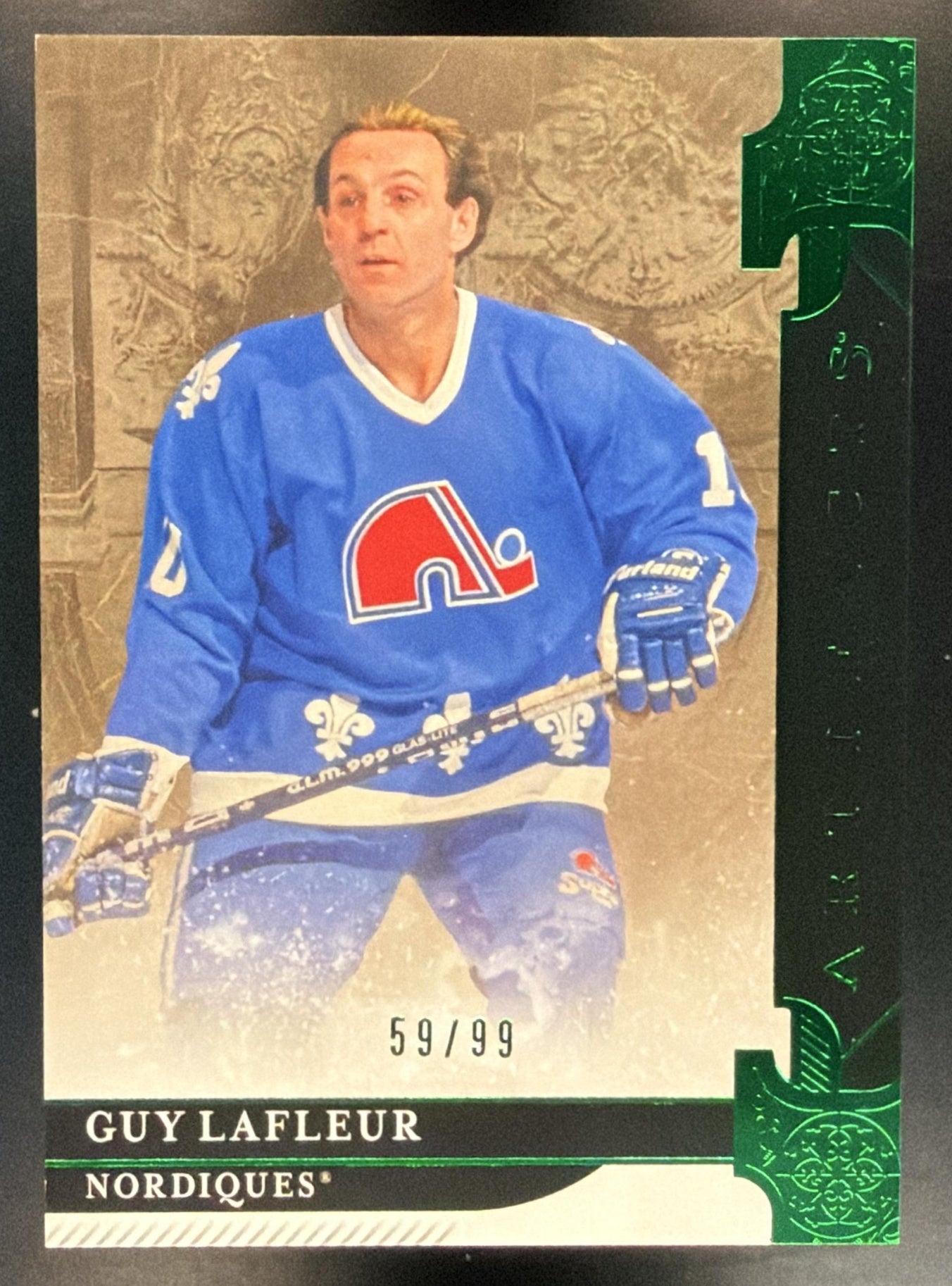 2019-20 Upper Deck Artifacts Guy Lafleur #146 Emerald 59/99 — front