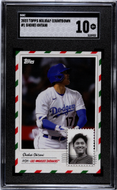 Shohei Ohtani 2023 Topps Holiday Countdown #1 SGC 10