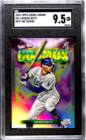 2024 Topps Cosmic Chrome Mookie Betts Into The Cosmos Dodgers SGC 9.5