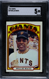 1972 Topps #49 Willie Mays SGC 5