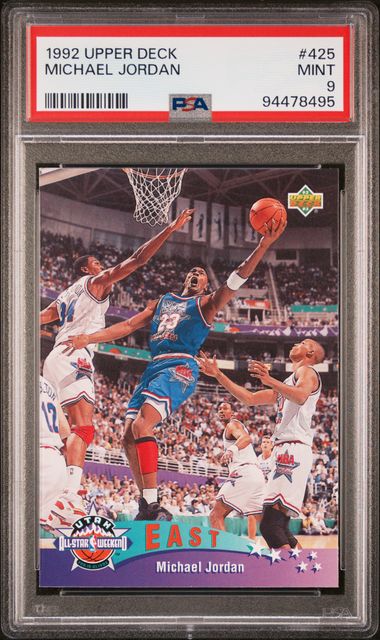 1992 UPPER DECK #425 MICHAEL JORDAN PSA 9