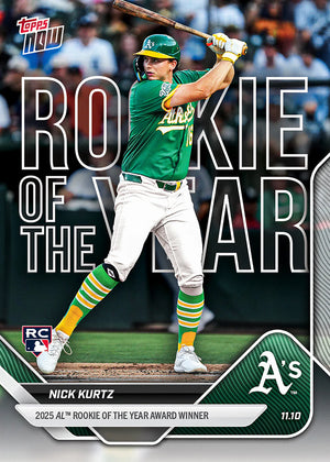 Nick Kurtz Rookie Of The Year - 2025 MLB Topps NOW - OS-2