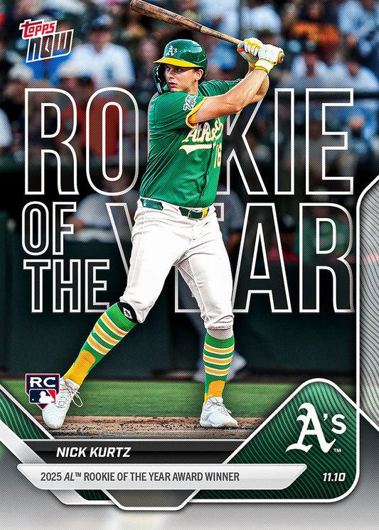 Nick Kurtz Rookie Of The Year - 2025 MLB Topps NOW - OS-2