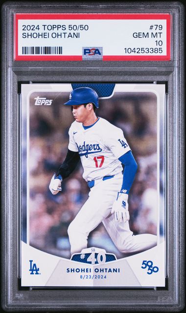 PSA 10 Shohei Ohtani 2024 Topps 50/50 #79 Stolen Base 40