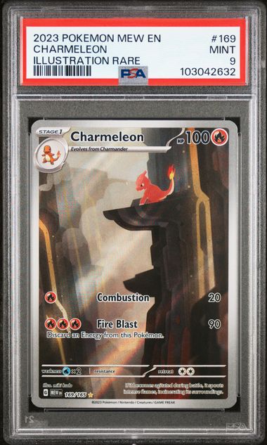 2023 POKEMON MEW EN-151 #169 CHARMELEON ILLUSTRATION RARE