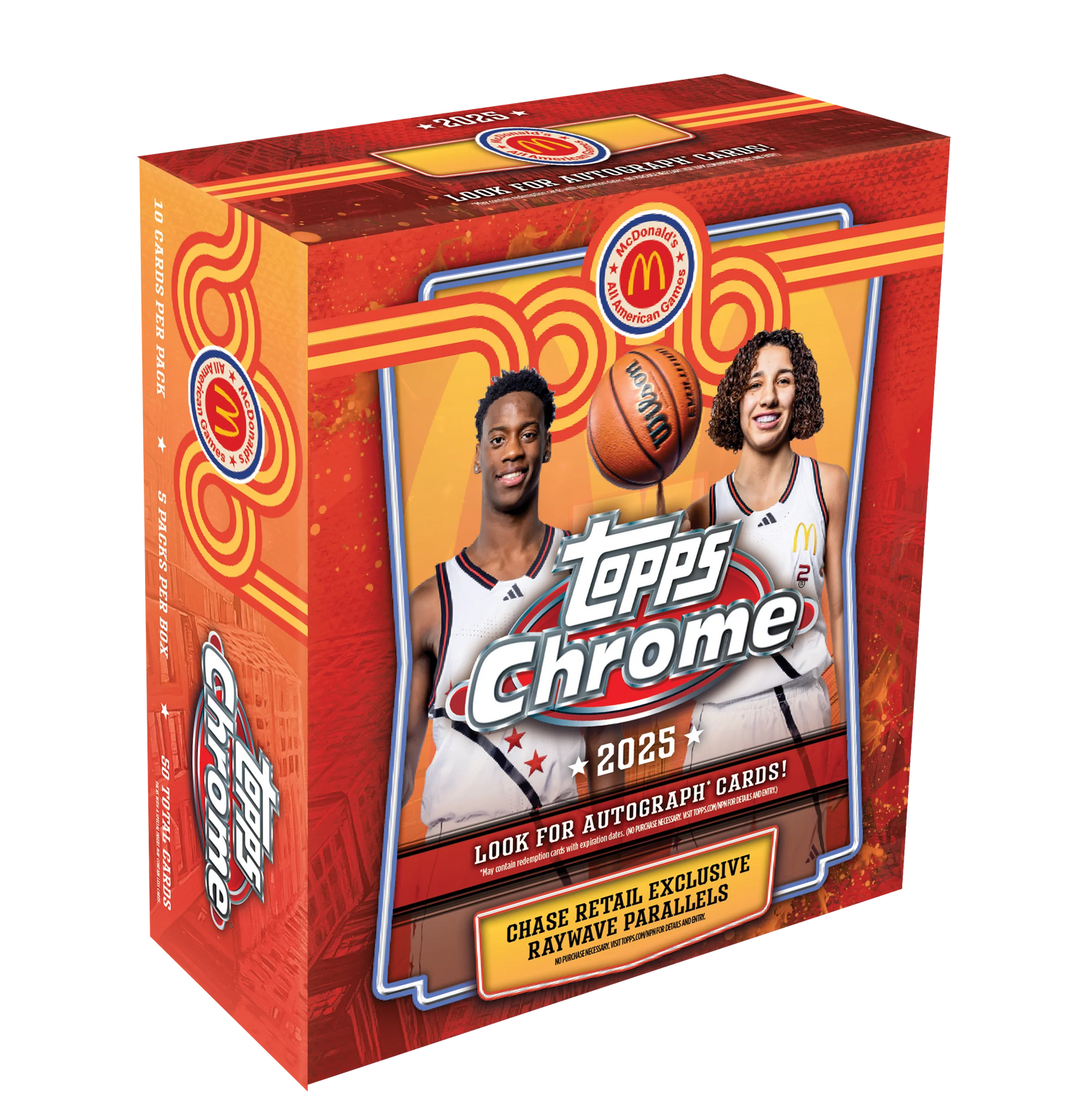 2025 Topps Chrome McDonald's All-American Basketball - Mega Box