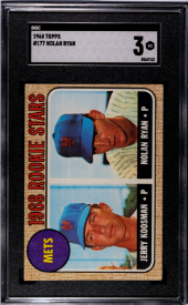 1968 Topps #177 Nolan Ryan Rookie SGC 3