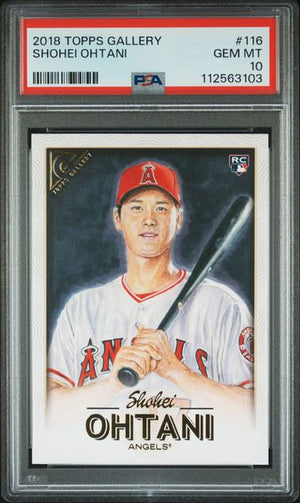 2018 Topps Gallery Shohei Ohtani Rookie #116 PSA 10