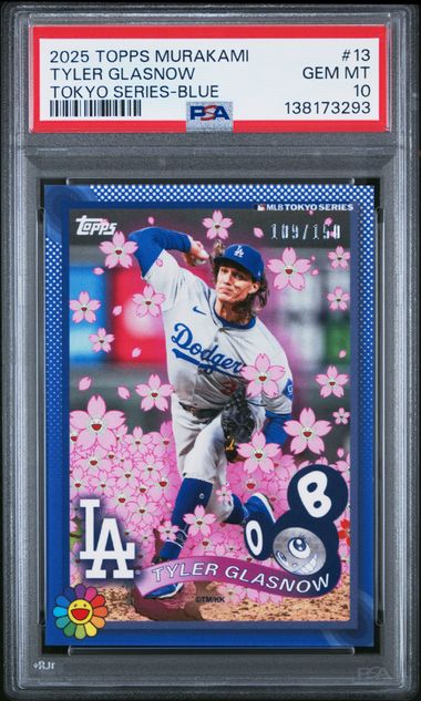 2025 Topps MLB World Tour Tokyo Series Takashi Murakami Tyler Glasnow /150 PSA 10