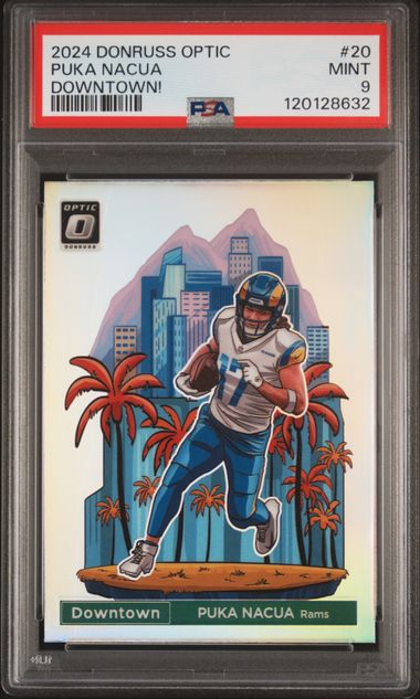 2024 PANINI DONRUSS OPTIC DOWNTOWN! #20 PUKA NACUA PSA 9