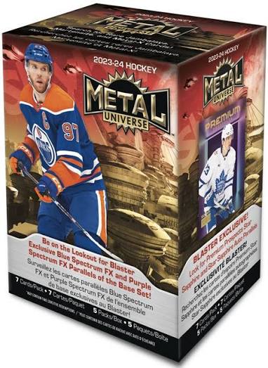 2023-24 Metal Universe Hockey Blaster Box box image