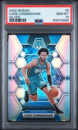 2022 PANINI MOSAIC #6 CADE CUNNINGHAM SILVER PSA 10