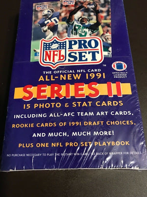 1991 NFL Pro Set Series 2 Sealed Wax Box 36 Unopened Packs