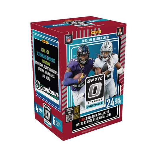 2025 Panini NFL Optic Donruss Football Trading Card Blaster Box