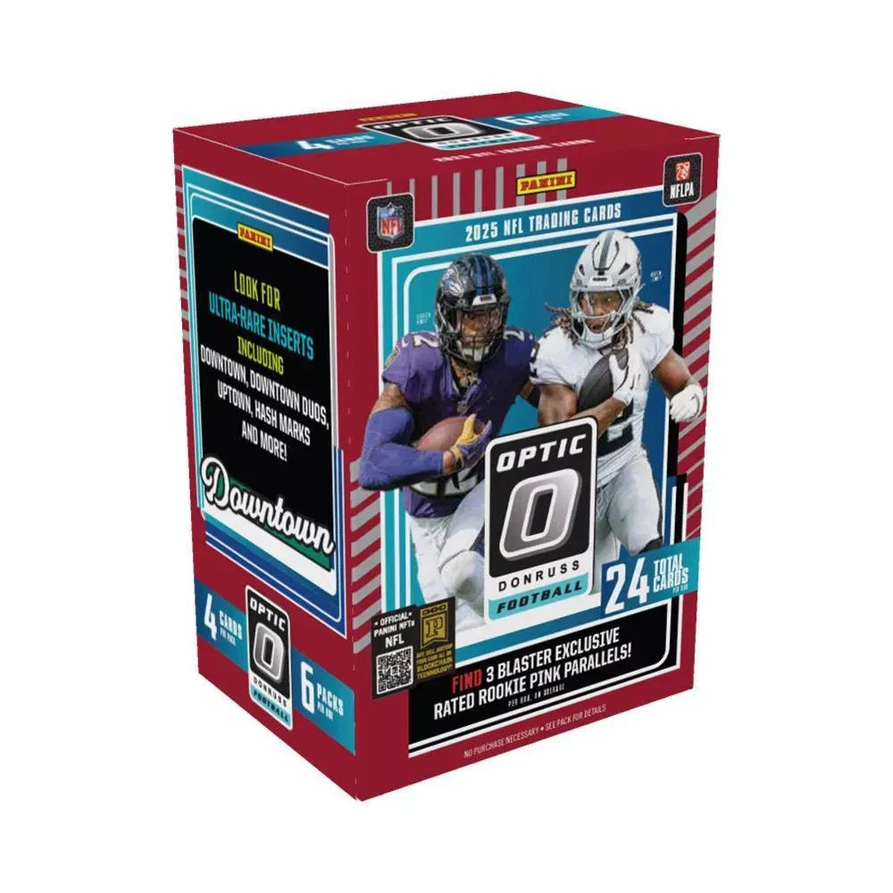 2025 Panini NFL Optic Donruss Football Trading Card Blaster Box Football Blaster Box box image