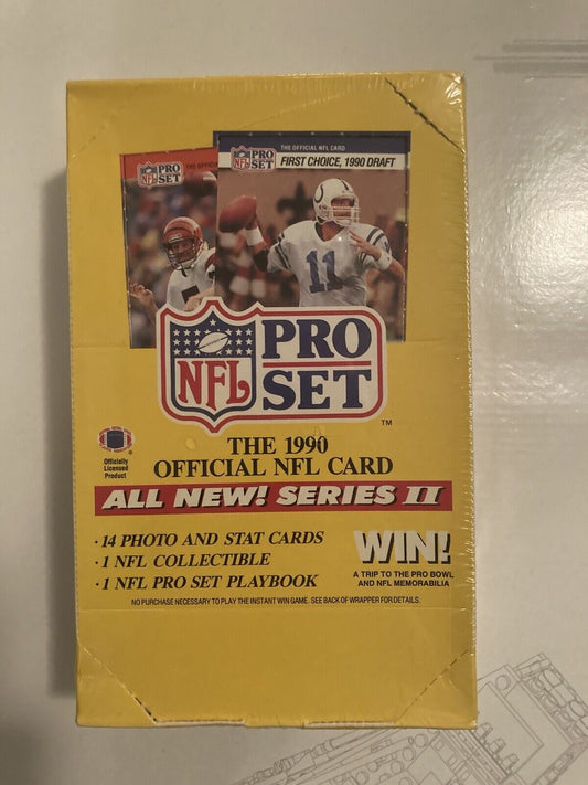 1990 NFL Pro Set Series 2 Football Box