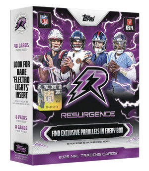 2025 Topps Resurgence Football NFL Trading Cards Mega Box