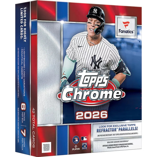 2026 Topps Chrome Fanatics Mega Box