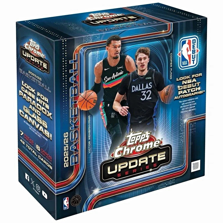 Topps 2025-26 Topps Chrome Update Series NBA Basketball Mega Box SEALED