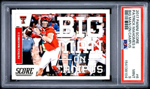 2017 PANINI SCORE BIG MAN ON CAMPUS #6 PATRICK MAHOMES II PSA 9