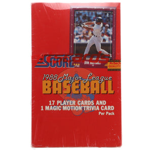 1988 Score Baseball box 36 Factory Sealed Packs- Mattingly Bo Bonds RC
