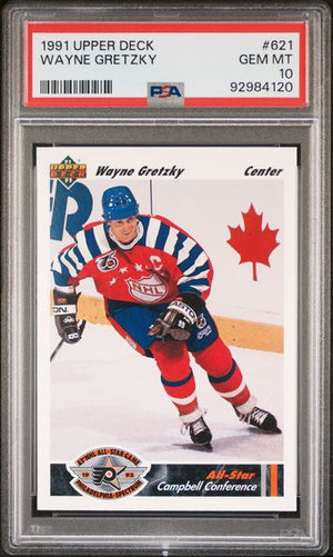 1991 UPPER DECK #621 WAYNE GRETZKY PSA 10