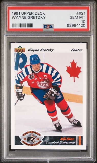 1991 UPPER DECK #621 WAYNE GRETZKY PSA 10