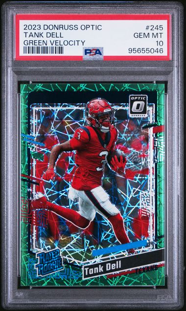 2023 PANINI DONRUSS OPTIC #245 TANK DELL GREEN VELOCITY PSA 10