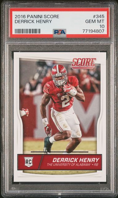 2016 Panini Score Derrick Henry Rookie #345 PSA 10