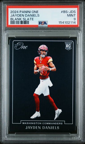 2024 PANINI ONE BLANK SLATE #BS-JDS JAYDEN DANIELS PSA 9