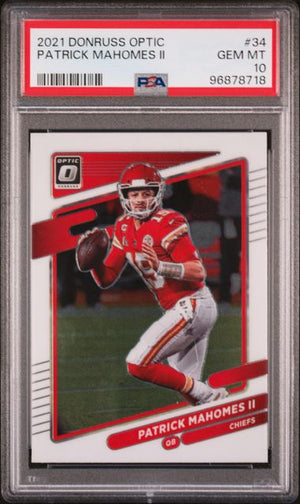 2021 Donruss Optic Patrick Mahomes #34 PSA 10