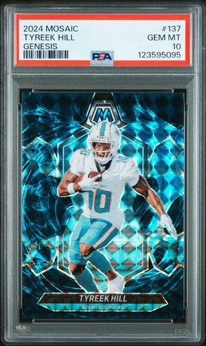 2024 PANINI MOSAIC #137 TYREEK HILL GENESIS PSA 10