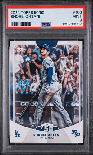 2024 TOPPS 50/50 SHOHEI OHTANI #100 SHOHEI OHTANI PSA 9