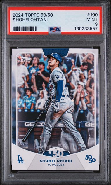 2024 TOPPS 50/50 SHOHEI OHTANI #100 SHOHEI OHTANI PSA 9
