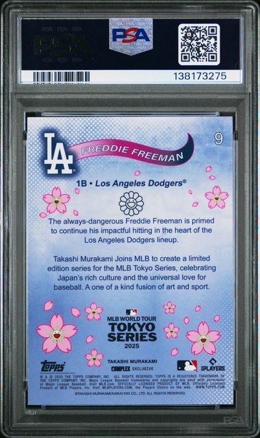 2025 TOPPS x MURAKAMI - Tokyo Series - Freddie Freeman #9 - PSA 10 Dodgers
