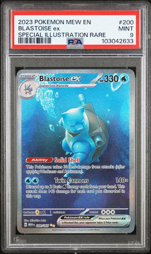 2023 POKEMON MEW EN-151 #200 BLASTOISE ex SPECIAL ILLUSTRATION RARE