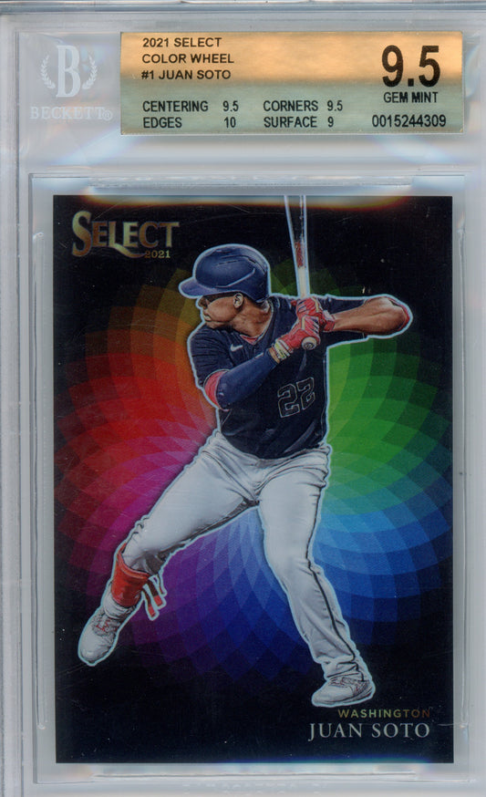 2021 Select Color Wheel Juan Soto #1 Bgs 9.5