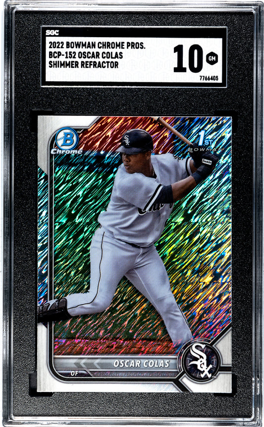 2022 Bowman Chrome Prospects Oscar Colas #bcp-152 Sgc 10