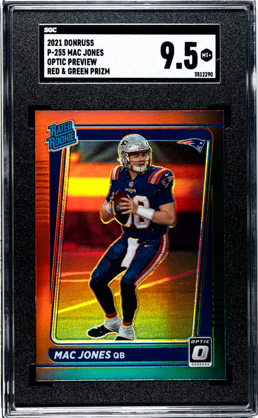 2021 Donruss Mac Jones #p-255 Sgc 9.5