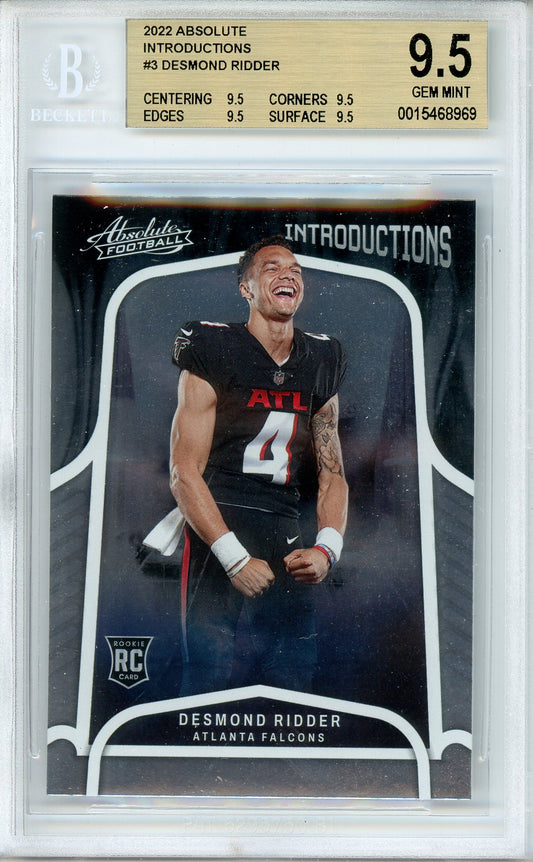 2022 Absolute Desmond Ridder Introductions BGS 9.5 Gem Mint